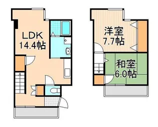 パール仲町マンション【4階】の間取り