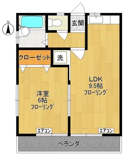 樋山ハイム【3階】の間取り