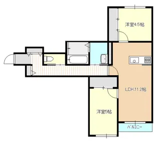 Belle Lead中島東【2階】の間取り