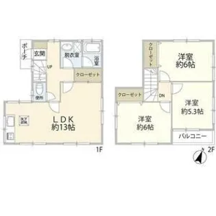 埼玉県川越市大字寺尾【一戸建】の間取り