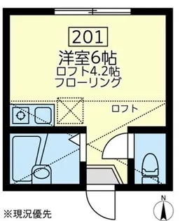 ユナイト・逸見ポール・ディヴィス【2階】の間取り