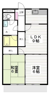 2LDKの間取り画像
