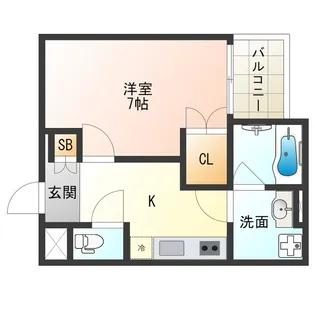 RichGate春日出北【2階】の間取り