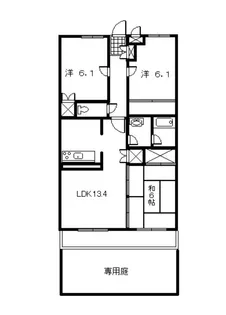 グレースヴィラ1【1階】の間取り