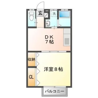 メゾン・ド・アーブル【1階】の間取り