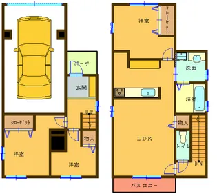 群馬県前橋市本町1【一戸建】の間取り