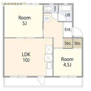 フォークローバーズ南大分【2階】の間取り