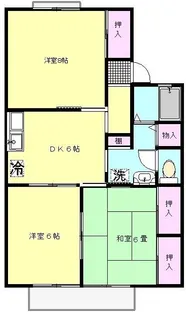 セジュールクレスト【2階】の間取り