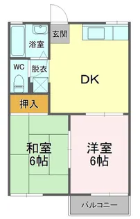 みろくサニーコーポC棟【2階】の間取り
