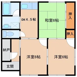 ファミールナカノ【1階】の間取り