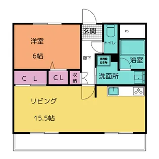 ルミエール本町【3階】の間取り
