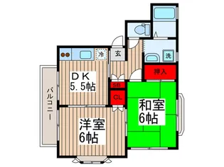 グレイスコ-ト【2階】の間取り