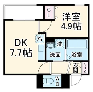 ヴィラシリウス【1階】の間取り