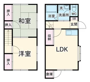 静岡県浜松市中央区向宿3【一戸建】の間取り
