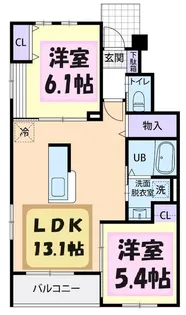 Sweet Dreams I【2階】の間取り