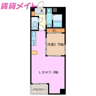 S-FORT鈴鹿【1階】の間取り