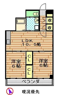 小豆沢2パレス【4階】の間取り