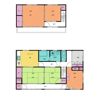愛知県豊明市栄町新左山【一戸建】の間取り