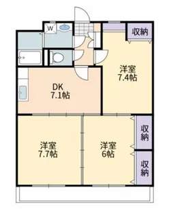 すずらん館 A【2階】の間取り