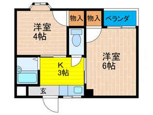 オペルI番館【3階】の間取り