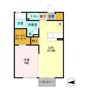 Casa Oriente【2階】の間取り