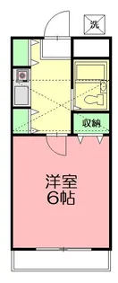 ビューパレス茅ヶ崎【2階】の間取り