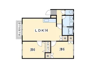 エクセレントK B【2階】の間取り