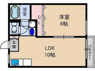 ブライトン24 MIDDLE棟【1階】の間取り