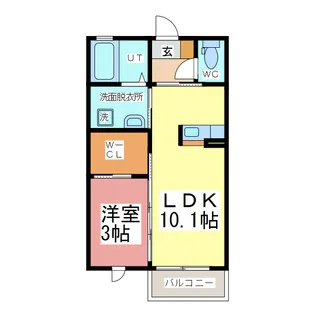 クラヴィエ二の宮【2階】の間取り