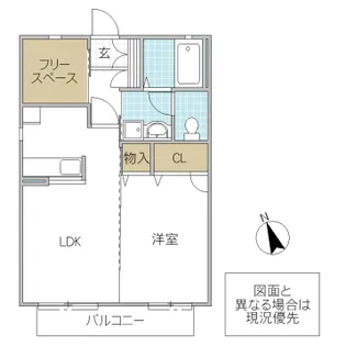 シャーメゾン f【1階】の間取り