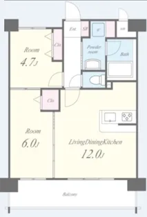 ホワイトアゲート博多【3階】の間取り