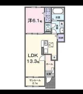 広島県福山市今津町【アパート】の間取り