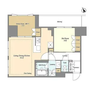 東京都荒川区西日暮里2【マンション】の間取り