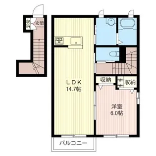 ヴェルディール弐番館【2階】の間取り