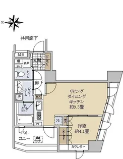 シティハウス代々木【8階】の間取り