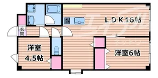 大阪府豊中市上新田1【マンション】の間取り
