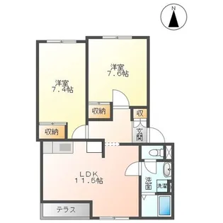 エトワール東栖【2階】の間取り