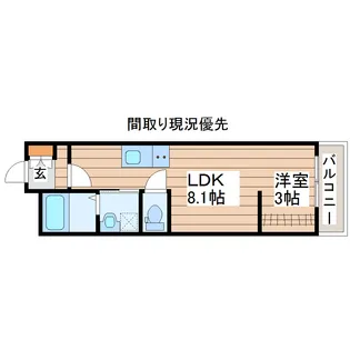 Asuit富沢西【2階】の間取り