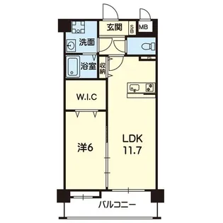 シエル大津WEST【2階】の間取り