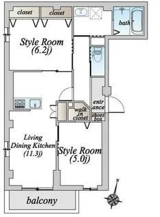 ORTHOSIA REVE1【3階】の間取り