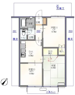 マルモハイム【2階】の間取り