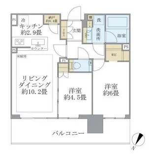 東京都江東区有明2【マンション】の間取り
