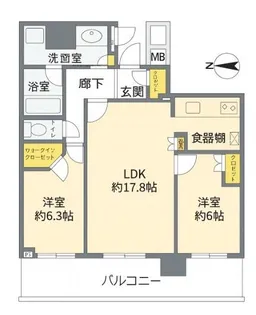 パークタワー晴海【29階】の間取り