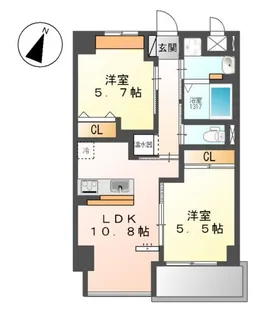グランデ・カーサ【2階】の間取り