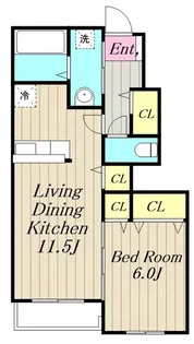 フェリスII【1階】の間取り
