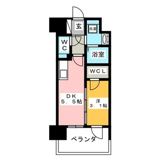 ルーエ今池【9階】の間取り
