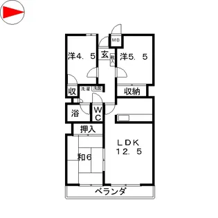 カーサ聖【1階】の間取り