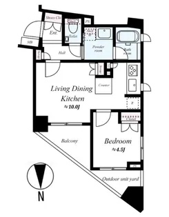 コンフォルテハイム池袋【2階】の間取り
