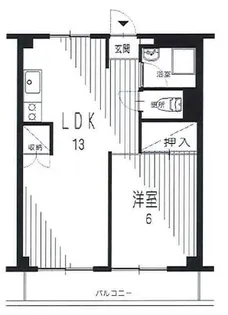 東京都板橋区赤塚2【マンション】の間取り