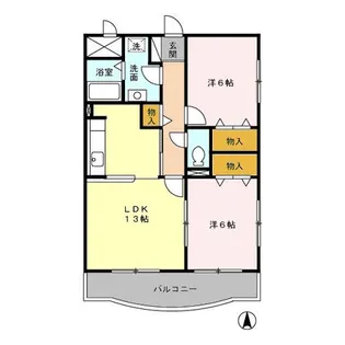 メルヴェイユ【3階】の間取り